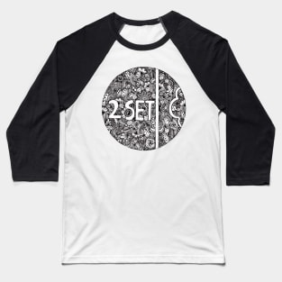 Twoset zentangle logo Baseball T-Shirt